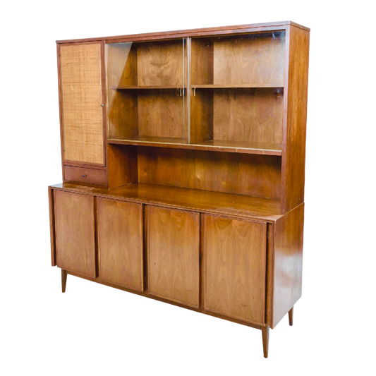 American of Martinsville Credenza with Display Cabinet