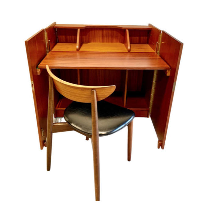 Mid Century Rosewood Danish Cabinet Desk