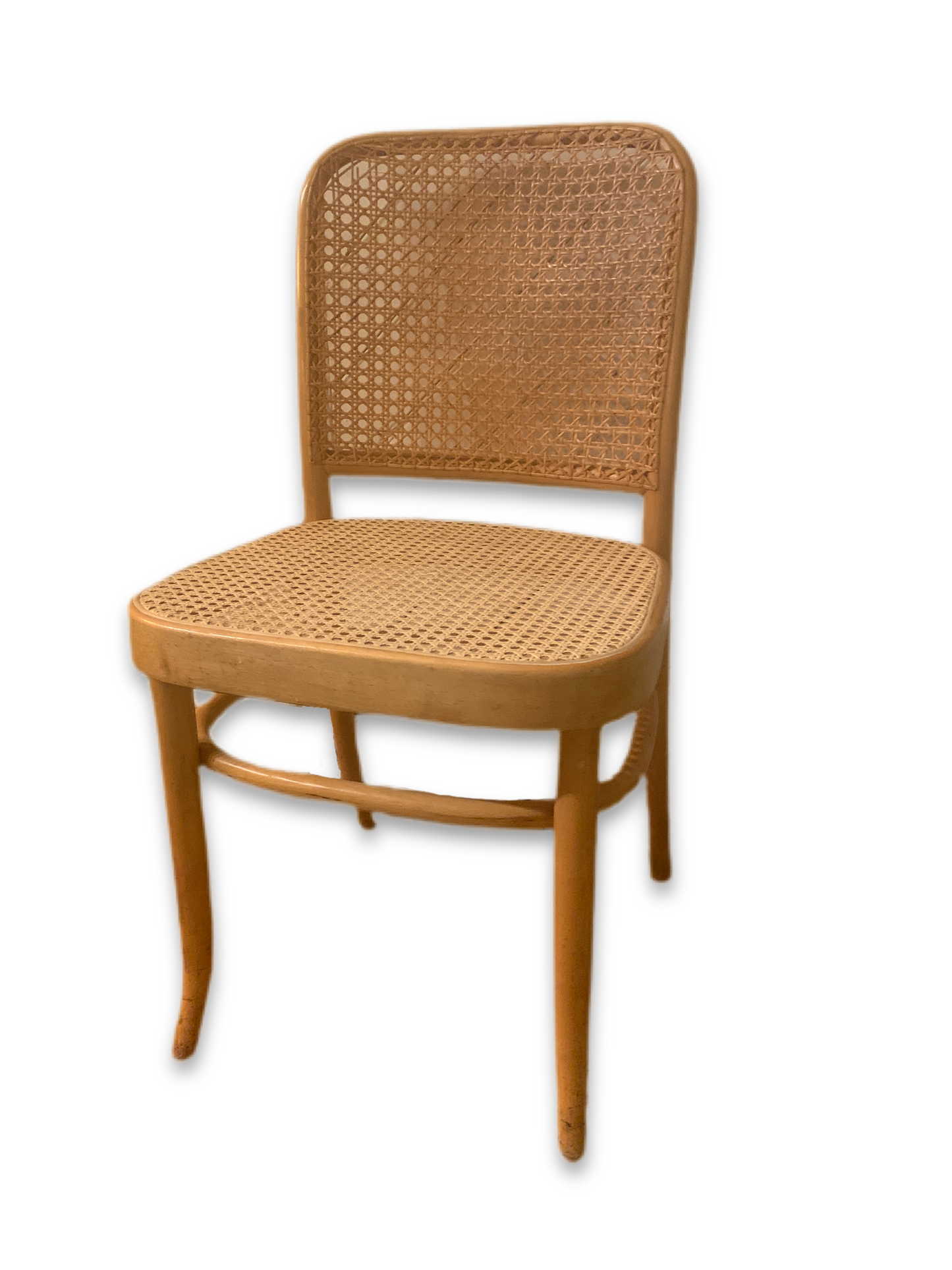 811 ‘Prague’ Chair by Josef Hoffmann for Thonet Bentwood and Cane Side Chair