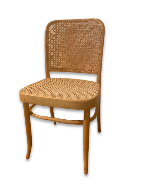 811 ‘Prague’ Chair by Josef Hoffmann for Thonet Bentwood and Cane Side Chair