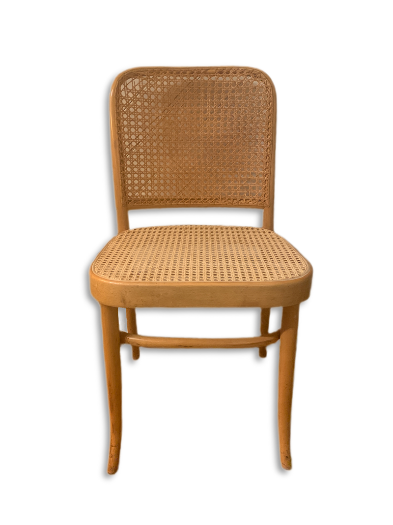 811 ‘Prague’ Chair by Josef Hoffmann for Thonet Bentwood and Cane Side Chair