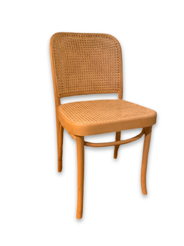 811 ‘Prague’ Chair by Josef Hoffmann for Thonet Bentwood and Cane Side Chair
