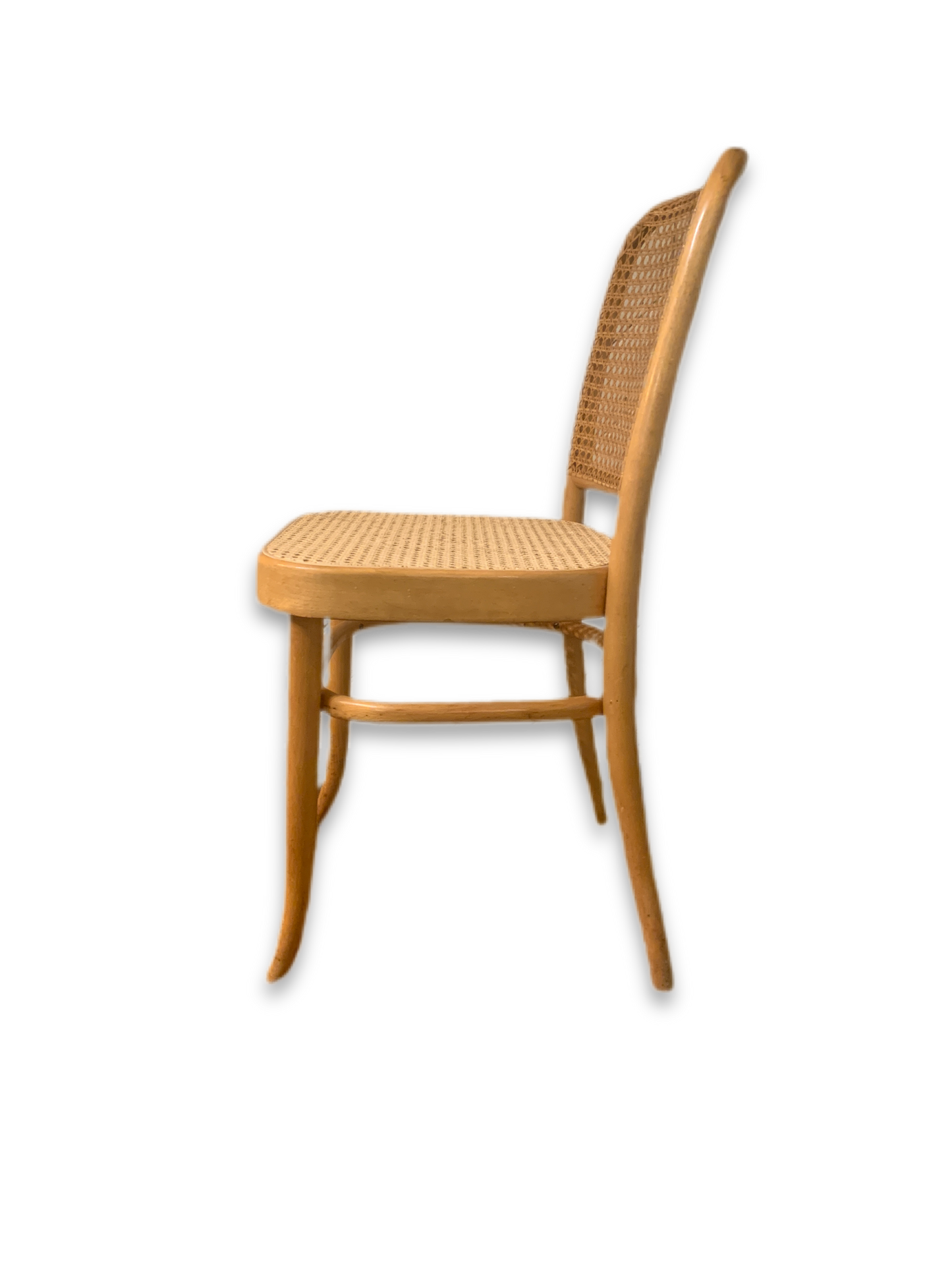 811 ‘Prague’ Chair by Josef Hoffmann for Thonet Bentwood and Cane Side Chair