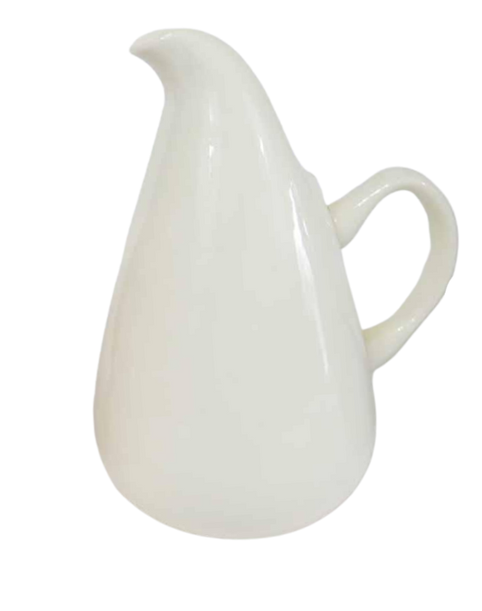 Russel Wright American Modern Pitcher- Raindrop White Grey